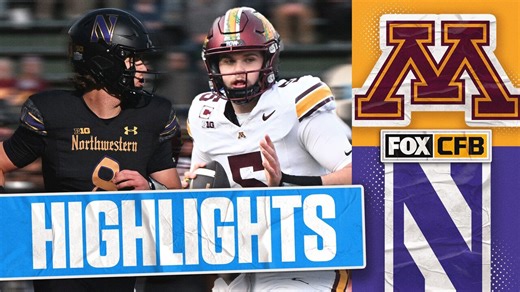 Minnesota Golden Gophers vs. Northwestern Wildcats Highlights | FOX College Football