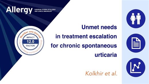 Unmet Needs in Treatment Escalation for Chronic Spontaneous Urticaria Findings From CURE | Allergy EAACI