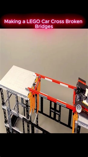 Making a LEGO Car Cross Broken Bridges-8