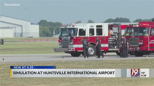 Simulation at Huntsville International Airport | Sept. 17, 2025 | News 19 at 4:30 p.m.