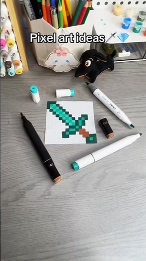 🗡️Minecraft Pixel art Ideas￼💎 #minecraft #pixelartideas #pixelart #pixel #art