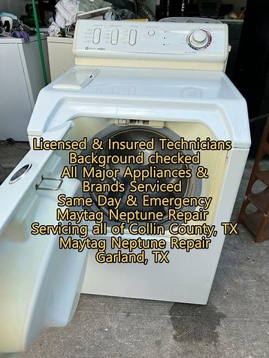 Maytag Neptune Repair Garland, TX 469 780 4311