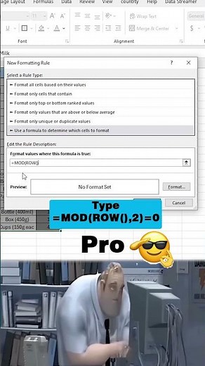 Highlight Alternate Rows in Excel! 🤯 ✅ #ExcelTips