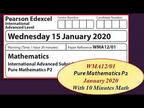 IAL Pure Math P2\\Jan\\2020