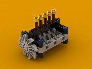 LEGO MOC-171387 5 cylinder engine (Technic 2024)