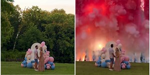 Couple receives backlash online over firework gender reveal