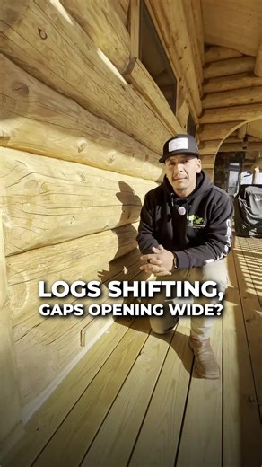 Log movement is inevitable, but leaving those separations unsealed is a recipe for rot. | Pro Property Services