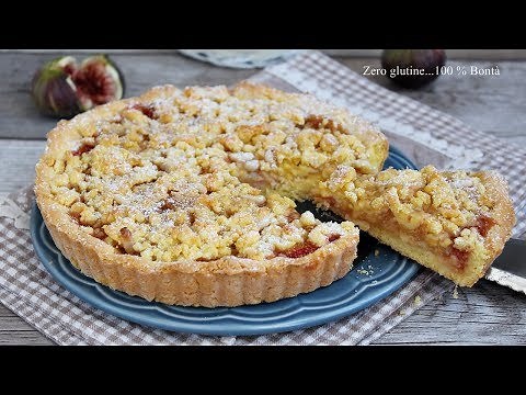 Crostata sbriciolata ripiena di fichi - Ricetta senza glutine