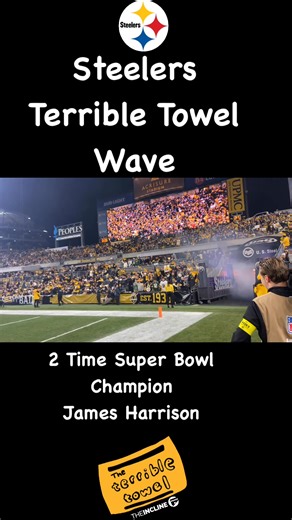 Steelers Terrible Towel Wave with James Harrison | Ed Thompson