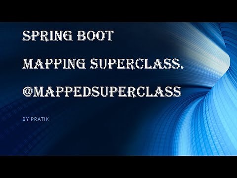 15. Spring Boot | Mapping Super class using @MappedSuperclass