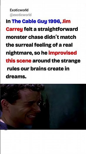 Jim Carrey improvised this scene ( The Cable Guy 1996