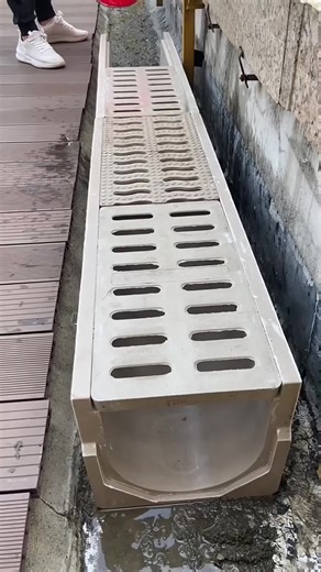 Finished resin drainage channel#gutters #hardware #garden #gutter #drain