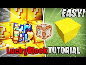 Lucky block Command Block Minecraft Tutorial / PS4 / Bedrock / Xbox / Switch / Windows 10
