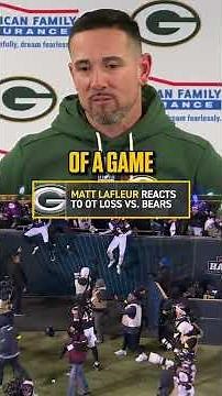 Packers' HC on losing game vs. Bears #Packers #PackersvsBears #NFL