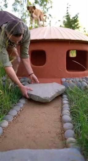 Building a Dog Home from Scratch Using Natural Materials | DIY | ASMR | 4K