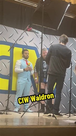 CIW Waldron #indiewrestling #interview #wrestlingtiktok #wwe #prowrestling