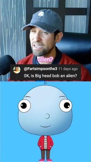 Is Bob Really an Alien? 😳 #BigHeadBob #shorts #podcastclips