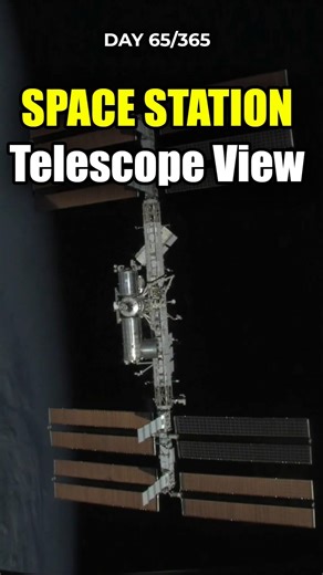 ISS Captured Through My Telescope| International Space Station Telescope View #spacestation #iss