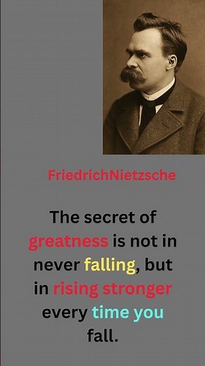 Rise Every Time You Fall – Nietzsche’s Power Quote #motivation #nevergiveup