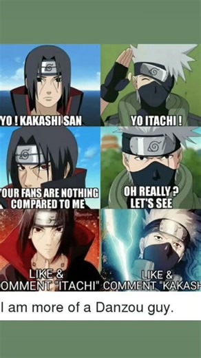 yo kakashi san to Itachi