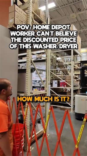 The Deals Guy on Instagram: "this home depot employee couldn't believe the price this lg washer dryer combo was marked down to! Free deals group in bio!"