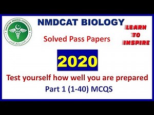 MDCAT Biology Solved Paper 2020 PART 1(1-40) | #MDCATBioMCQS | #XIBioMcqsLti | #MDCAT2022Bio