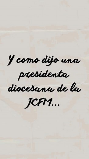 La JCFM (Juventud Católica Femenina Mexicana) era la rama femenina juvenil de la Acción Católica Mexicana. Desde entonces, mujeres jóvenes tuvieron distintos cargos de responsabilidad en la organización: en la parroquia, la diócesis y a nivel nacional. El liderazgo pudo darles mucho: aprendizajes, redes sociales, desarrollo de capacidades, etc. Pero sobre todo, las experiencias que quedaron en el corazón ❤️ Si fuiste o eres líder joven, ¿te identificas con esta frase? (Fue dicha en los años 50) 