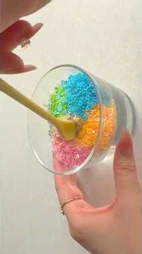 【スライム】クリアスライムにたくさんの星パーツを混ぜる⭐︎#slime #shorts