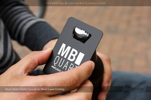 Metal Bottle Opener Business Cards | My Metal Business Card