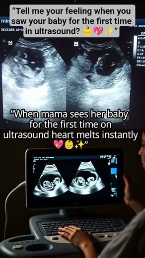 “Mama’s First Glimpse: The Magic of Seeing Baby on Ultrasound 💕👶” #ultrasound #short