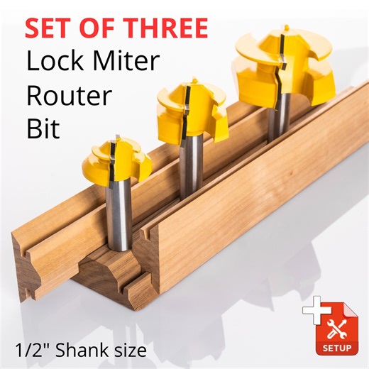 💡 Must-Have Tool for Crafting Strong, Durable Wood Joints! 👉 Are you on the hunt for the ultimate solution to craft strong, precise joints in your woodworking projects? Look no further! Introducing our Premium Set of 3 Lock Miter Router Bits, engineered for flawless precision and superior joint durability across a variety of wood types: ✨ Perfect Angles Made Easy: Effortlessly achieve pristine 90° and 180° joints. 🔨 All-in-One Woodworking Tool: Ideal for building stunning furniture, engaging 