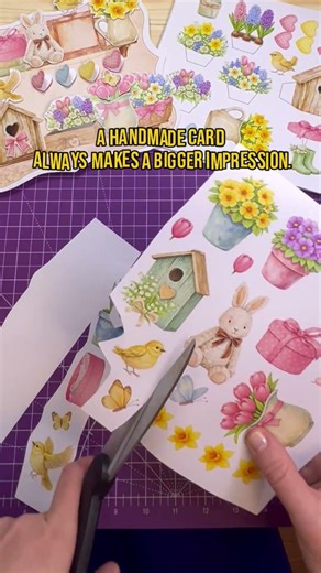 Relaxing Card Making ✂️ DIY Aesthetic Greeting Card | Printable Template Craft