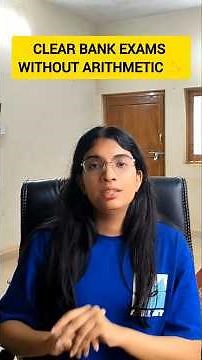How to clear Bank Exams 2025 without Arithmetic✨ #bankexams #rrb #ibps