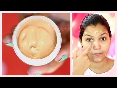 Make your own BB cream (application demo)/ DIY- make your own BB Cream easily