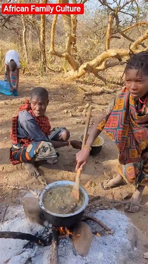 Cooking middle in forest is incredible experience, See How hadzabe girl cooks for family #africa