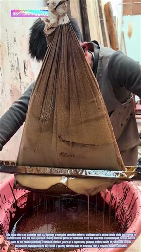 Liquid Gold Refined: How Traditional Cloth Filtration Purifies Raw Lacquer