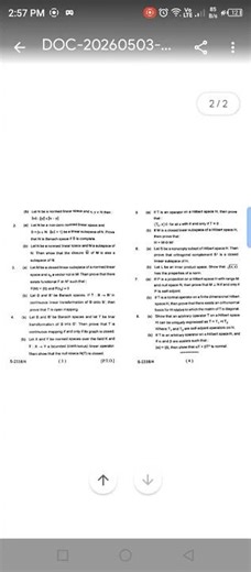 msc mathematics paper 2 functional analysis msc mathematics 4 th semester #advancedlevel