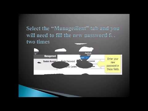 how to change the password of Linksys