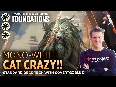FOUNDATIONS - Cat Crazy!! | Standard Deck Tech with CovertGoBlue | MTG Arena