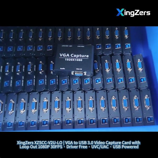 XingZers XZSCC-V2U-LO VGA to USB 3.0 Video Capture Card with Loop Out 1080P Driver Free