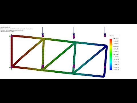 Solidworks simulation tutorial : Static structural analysis of truss