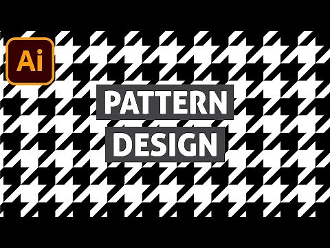 How To Make An Advanced Seamless Houndstooth Pattern Swatch In Adobe Illustrator