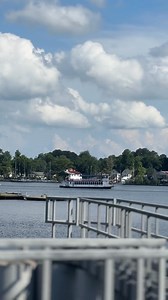 🚢 The Albemarle Queen making its way to Waterfront Park in Elizabeth City! Check out their event schedule on their Facebook page! www.facebook.com/harbortownscruises | Visit Elizabeth City, NC