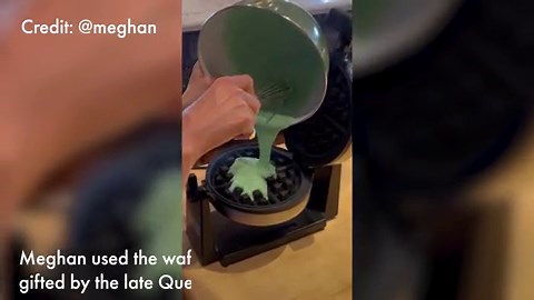 WATCH: Meghan Markle uses a gift from the late Queen for her family breakfast