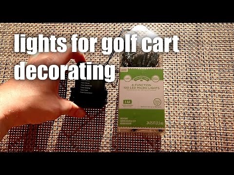 Golf Cart Christmas lights