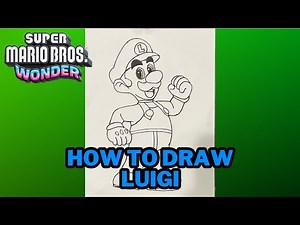 How to draw Luigi from Super Mario Bros Wonder