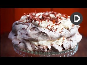 Boozy Chocolate Pavlova Christmas Cake