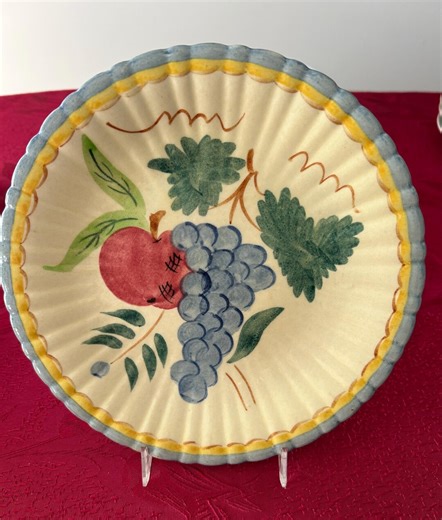 Stangl Pottery Harvest Fruit Dinner Plate, MCM Decor