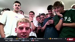 "I was just out there with my mum having a bit of a hug. I thought I was just about done." New Saint Arie Schoenmaker gets his draft dream at pick 62 ❤️ | AFL