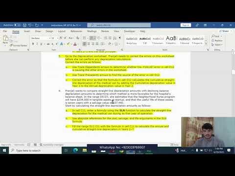 Excel Module 9 Sam Project A